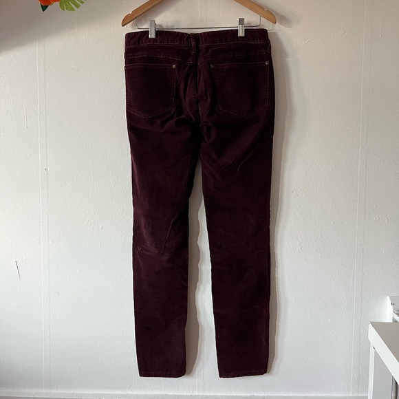 EUC Free People corduroys sz 29 deep plum orchid skinny 5-pocket ankle 30 inseam - Picture 4 of 12